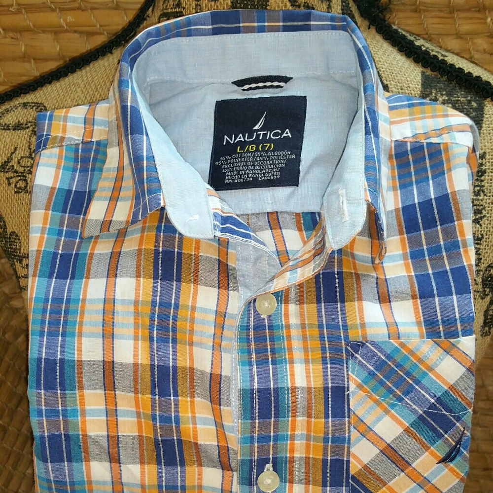 Boys Nautica long sleeve size 7 lg